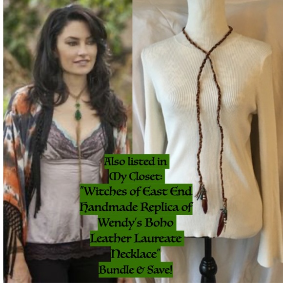 Witches of East End Handmade Replica of Wendy’s Double Ruby Teardrop Necklace - Picture 14 of 15